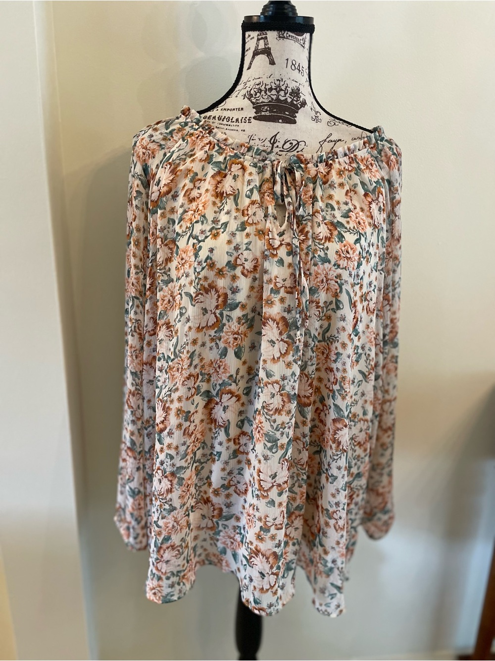 Lauren Conrad Floral Blouse ~ 2x ~